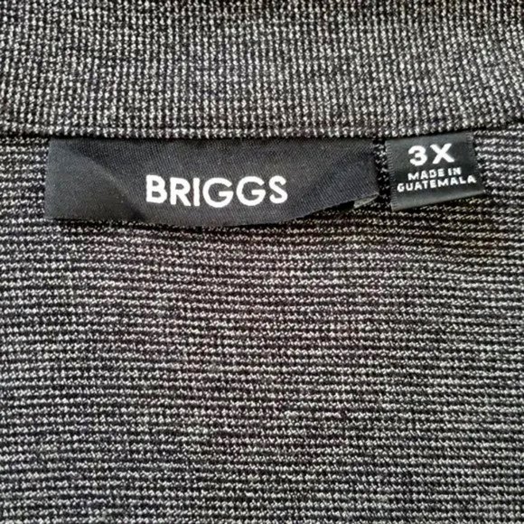 Briggs Women Gray & Black One Button Long Sleeve Blazer SZ 3X - Picture 4 of 8